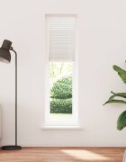 vidaXL Плисирана щора 40x200см бяла