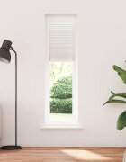 vidaXL Плисирана щора 60 х 200 см бяла