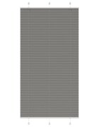 vidaXL Плисирана щора Антрацит 105x200 cm Ширина на плата 1044 cm