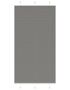 vidaXL Плисирана щора Антрацит 110x200 cm Ширина на плата 1094 cm