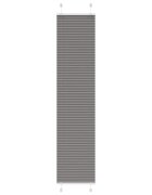 vidaXL Плисирана щора Антрацит 45x200 cm Ширина на плата 444 cm