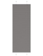vidaXL Плисирана щора Антрацит 75x200 cm Ширина на плата 744 cm
