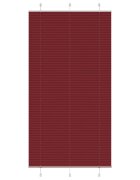vidaXL Плисирана щора бордо червена 110x200 см ширина на плата 1094 см полиестер