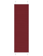 vidaXL Плисирана щора бордо червена 55x200 см ширина на плата 544 см полиестер