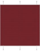 vidaXL Плисирана щора Бордо червено 120x100 cm Ширина на плата 1194cm