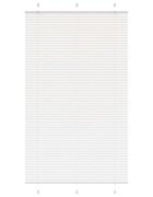 vidaXL Плисирана щора Бяла 120x200 cm Ширина на плата 1194 cm