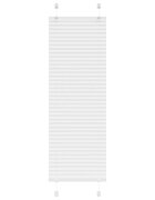 vidaXL Плисирана щора Бяла 40x100 cm Ширина на плата 394 cm