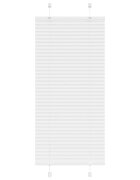 vidaXL Плисирана щора Бяла 60x100 cm Ширина на плата 594 cm