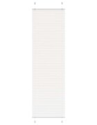 vidaXL Плисирана щора Бяла 60x200 cm Ширина на плата 594 cm Полиестер