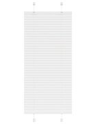 vidaXL Плисирана щора Бяла 65x150 cm Ширина на плата 644 cm Полиестер