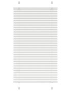 vidaXL Плисирана щора Бяла 75x100 cm Ширина на плата 744 cm