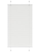 vidaXL Плисирана щора Бяла 75x150 cm Ширина на плата 744 cm Полиестер