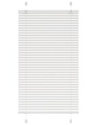 vidaXL Плисирана щора Бяла 80x150 cm Ширина на плата 794 cm Полиестер