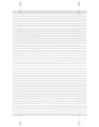 vidaXL Плисирана щора Бяла 85x150 cm Ширина на плата 844 cm Полиестер