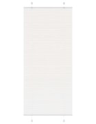 vidaXL Плисирана щора Бяла 85x200 cm Ширина на плата 844 cm Полиестер