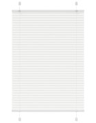 vidaXL Плисирана щора Бяла 95x150 cm Ширина на плата 944 cm Полиестер