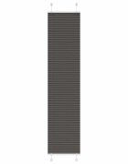 vidaXL Плисирана щора черна 40x200 cm Ширина на плата 394 cm