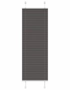 vidaXL Плисирана щора черна 50x100 cm Ширина на плата 494 cm