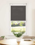 vidaXL Плисирана щора черна 60x150 cm Ширина на плата 594 cm