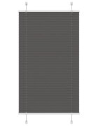 vidaXL Плисирана щора черна 70x150 cm Ширина на плата 694 cm