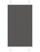 vidaXL Плисирана щора черна 75x150 cm Ширина на плата 744 cm