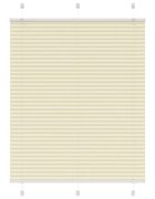 vidaXL Плисирана щора Cream 105x100 cm Ширина на плата 1044 cm