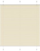 vidaXL Плисирана щора Cream 115x150 cm Ширина на плата 1144 cm