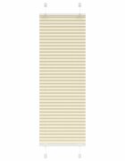 vidaXL Плисирана щора Cream 50x150 cm Ширина на плата 494 cm