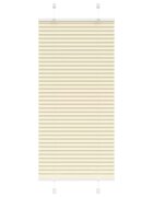 vidaXL Плисирана щора Cream 60x150 cm Ширина на плата 594 cm