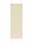 vidaXL Плисирана щора Кремава 40x150 cm Ширина на плата 394 cm