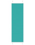 vidaXL Плисирана щора петролно зелена 55x200 см ширина на плата 544 см полиестер