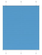 vidaXL Плисирана щора Синя 105x150 cm Ширина на плата 1044 cm