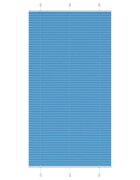 vidaXL Плисирана щора синя 110x200 см ширина на плата 1094 см полиестер