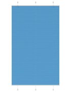 vidaXL Плисирана щора синя 115x200 см ширина на плата 1144 см полиестер