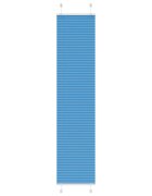 vidaXL Плисирана щора синя 40x200 см ширина на плата 394 см полиестер