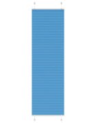vidaXL Плисирана щора синя 60x200 см ширина на плата 594 см полиестер