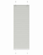 vidaXL Плисирана щора Светло сиво 50x100 cm Ширина на плата 494 cm