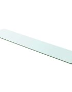 vidaXL Плоча за рафт прозрачно стъкло 100 x 20 см