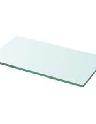 vidaXL Плоча за рафт прозрачно стъкло 30 x 12 см