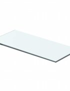 vidaXL Плоча за рафт прозрачно стъкло 40 x 12 см