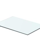 vidaXL Плоча за рафт прозрачно стъкло 40 x 20 см
