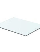 vidaXL Плоча за рафт прозрачно стъкло 40 x 25 см
