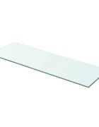 vidaXL Плоча за рафт прозрачно стъкло 60 x 15 см