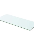 vidaXL Плоча за рафт прозрачно стъкло 60 x 20 см