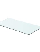 vidaXL Плоча за рафт прозрачно стъкло 60 x 25 см