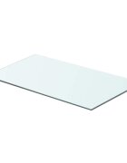 vidaXL Плоча за рафт прозрачно стъкло 60 x 30 см