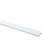 vidaXL Плоча за рафт прозрачно стъкло 70 x 12 см