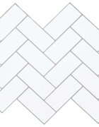 vidaXL Плочка рибена кост 20 бр. Бяло сиво 30 x 30 cm Полиуретан и PET