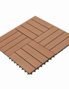 vidaXL Плочка за decking 22 бр. Кафяво 30 x 30 cm WPC