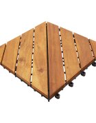 vidaXL Плочка за decking 30 бр. Кафяво 30 x 30 cm Дърво от Акация